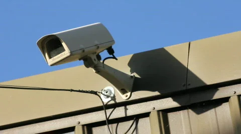 Focus pull cctv camera Video stock 862639