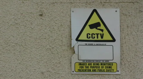 Focus pull cctv sign Video stock 862652