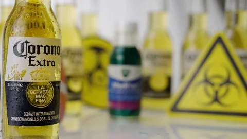 Focus Pull Cough Syrup Corona Stock Footage 126156261