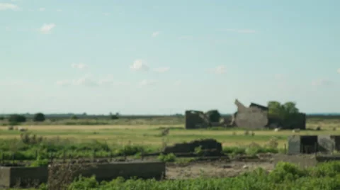 Focus pull of ruin Stock Footage 53842557