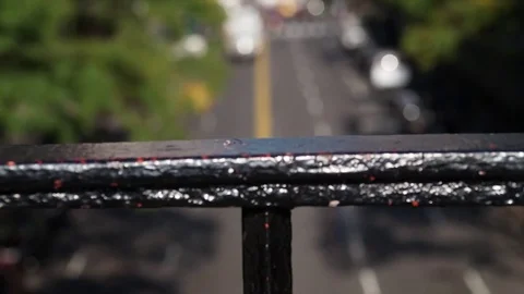 Focus Pull Time-lapse video of 42nd Street in New York City Stock Footage 80377268