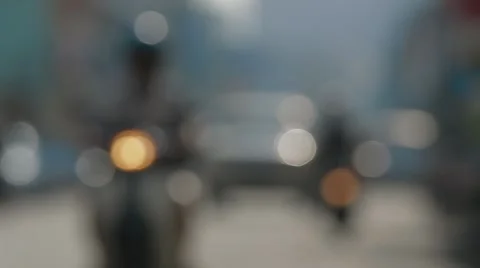 Focus Pull of Traffic on Chulia Street, Malaysia Stock Footage 48139506