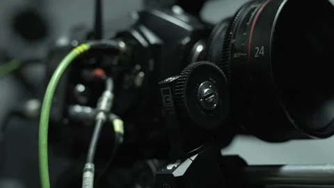 Focus Puller on Camera Stock Footage 232563834