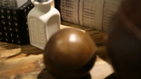 Focus Pulls On Office Desk Stock Footage 34284473