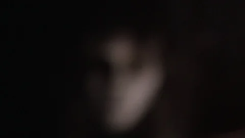 Focus rack on Creepy Doll Face Video stock 93852876