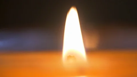 Focus Racking On Candle Flame Video stock 108135997