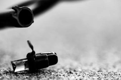 Focus on replacement bulb for a string of Christmas lights to repair a dud. Stock Photos