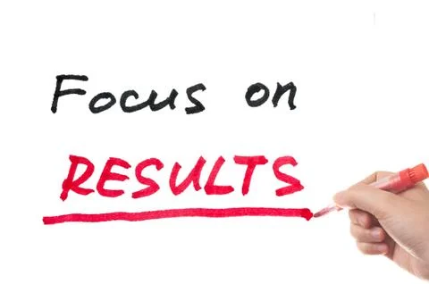 Focus on results Stock Photos