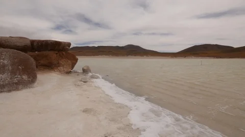Focus On  Salar de Pujsa, Chile Stock Footage 107129036