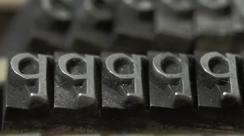 Focus shift and pan lead letters cu Stock Footage 59185654