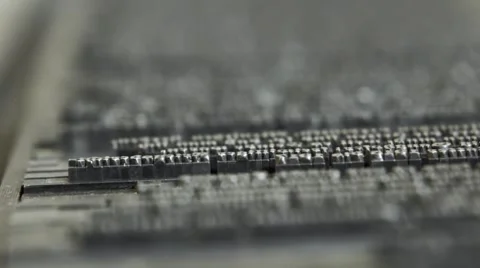 Focus shift and pan lead letters cu Stock Footage 59185990