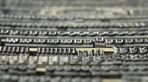 Focus shift and pan lead letters cu Stock Footage 59186048