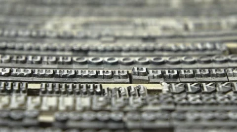 Focus shift letter block Stock Footage 59185653