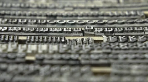 Focus shift letter block Stock Footage 59185727