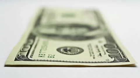 Focus is shifted on the dollar Stock Footage 22416050