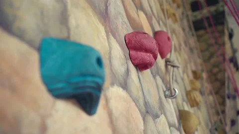 Focus Shifting Of The Climbing Wall 動画素材 142711546