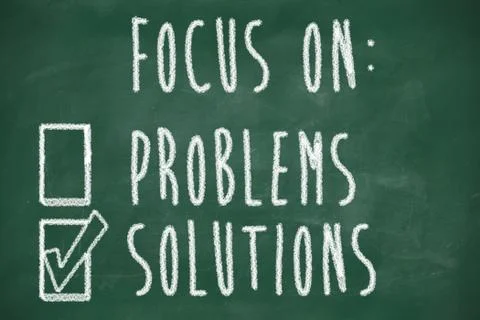 Focus on solutions concept 库存插图