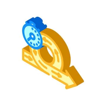 Focus sprints time management isometric icon vector illustration Stock-Illustration