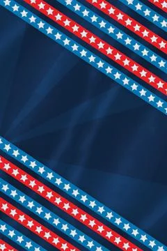 Focus on stars in a blue background Stock Illustration