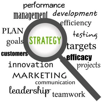 Focus on strategy Stock Illustration