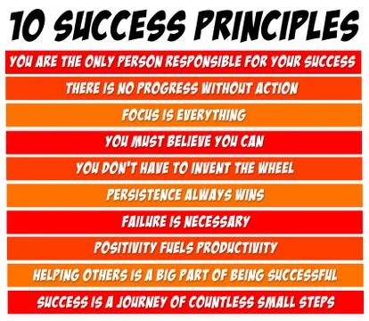 Focus on success Stock Illustration