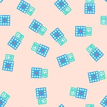 Focus test optometry vision eye vector seamless pattern イラスト素材