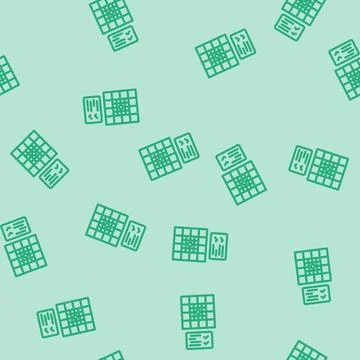 Focus test optometry vision eye line vector seamless pattern Stock Illustration