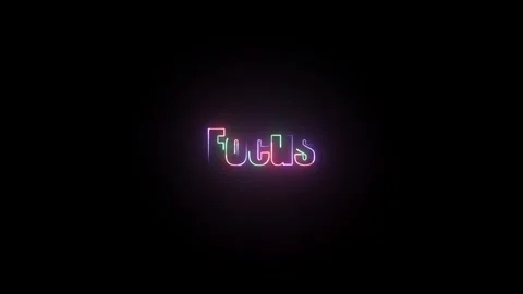 Focus Text Animation – Motivational Typography Stock Footage 324801984