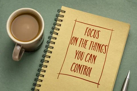 Focus on the things you can control Stock Photos