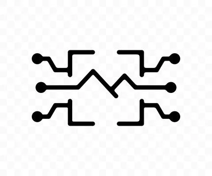 Focus, viewfinder, circuit, pcb, technology and innovation, graphic design イラスト素材