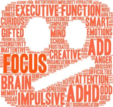 Focus Word Cloud 스톡 일러스트