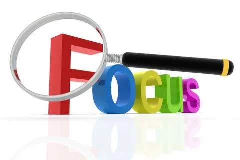 Focus word Stock-Illustration