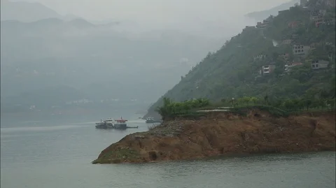 Focus On Yangtze River China Stock Footage 107528953