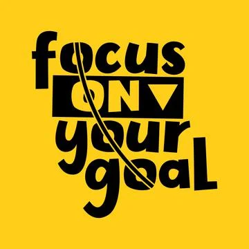 Focus On Your Goal. Stock Illustration