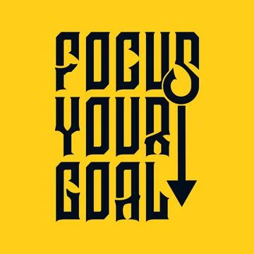 Focus Your Goal. Stock-Illustration