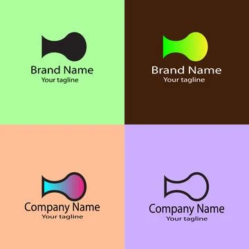 Focused Communication logo design Stock Illustration