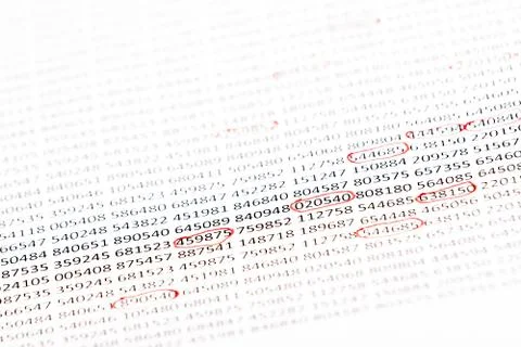 Focused in on the data Stock Photos