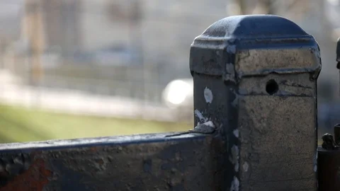 Focused Gate Stock Footage 122486741