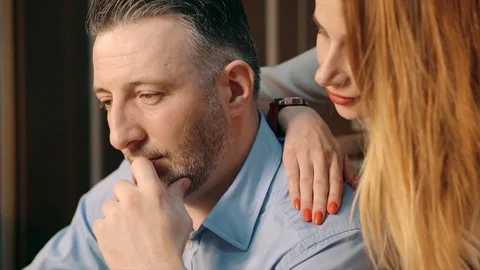 Focused happy couple playing chess Stock Footage 70131668