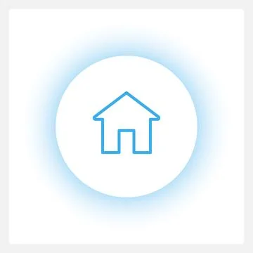 Focused mainpage button UI element template Stockillustratie