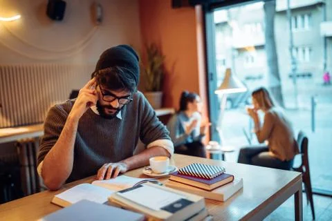Focused on the next exam Stock Photos