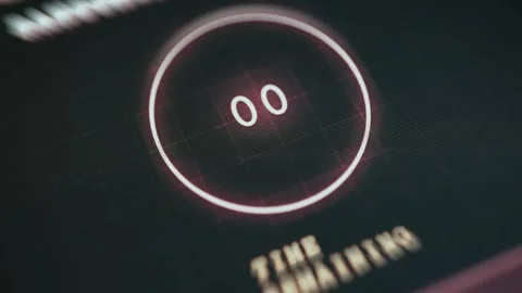 Focused Screen View of Network Bandwidth Trend Lines in an - Focused Dashboard Stock-Footage 336975054