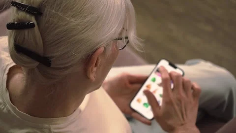 Focused smartphone scrolling Stock Footage 302745305