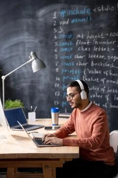 Focused on web code 스톡 사진