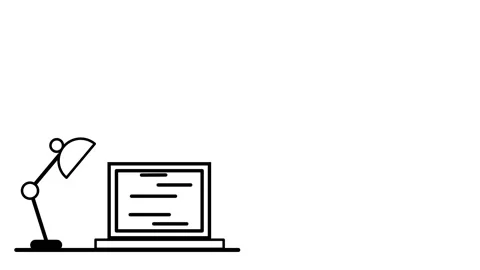 Focused Workspace Setup Stock Footage 343508634