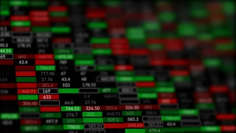 Focusing camera in the corner board of the New York Stock Exchange.Forex stock Stock Footage 95153351