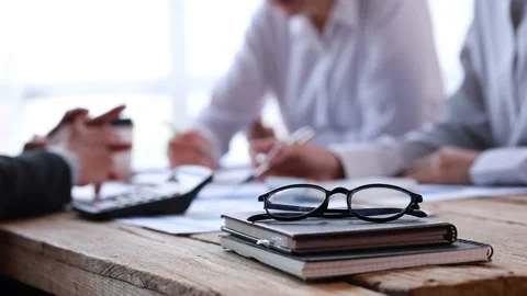 Focusing on the glasses Stock Footage 217507967