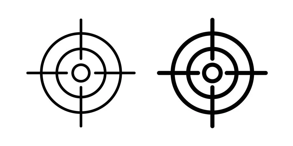 Focusing icon concept logo design collection 스톡 일러스트