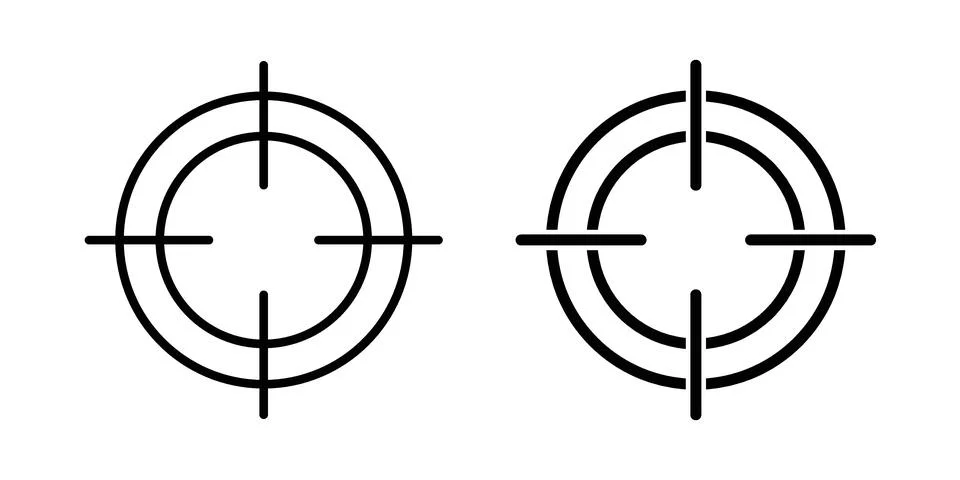 Focusing icon vector design illustrations イラスト素材