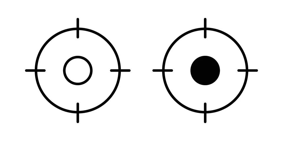 Focusing icon vector, illustration icon set 스톡 일러스트
